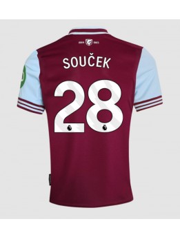 West Ham United Tomas Soucek #28 Replika Hemmakläder 2024-25 Kortärmad